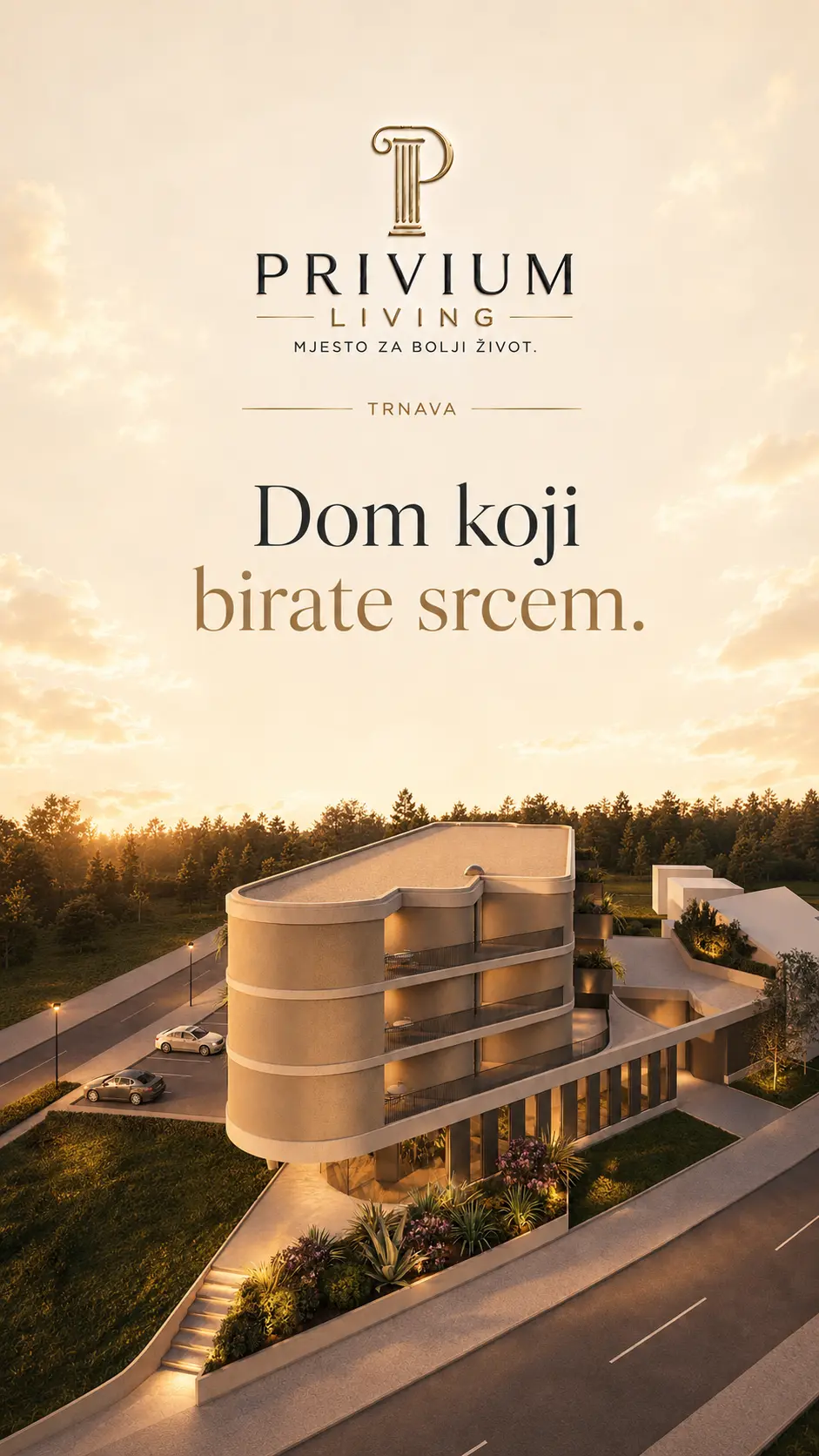 Prilaz i krajolik — kampanjski vizual naselja Trnava